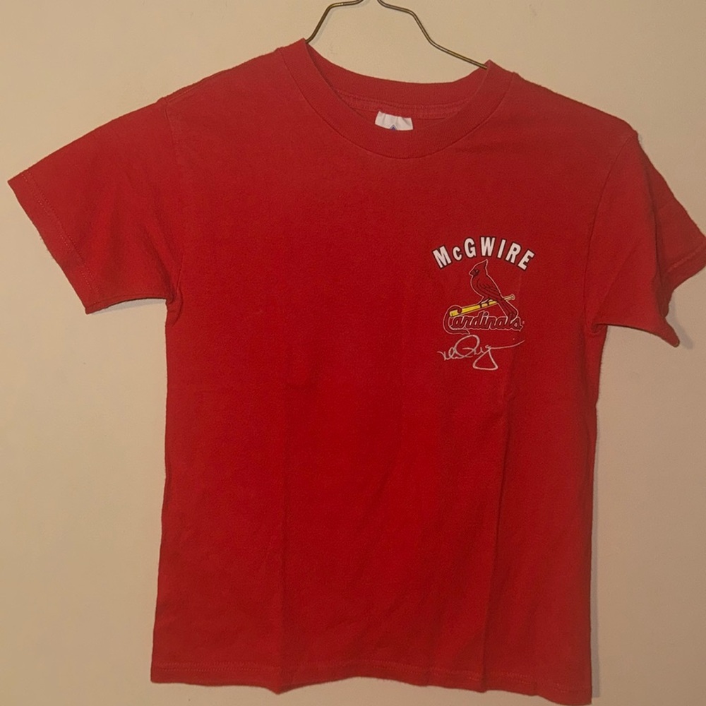 St Louis Cardinals Mark McGwire 1998 T-shirt Jersey Youth Medium Vintage